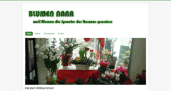 Desktop Screenshot of blumen-anna.at