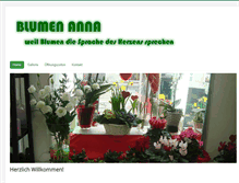 Tablet Screenshot of blumen-anna.at
